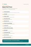 Complete Dog Nutrition — Never Feed These: printable toxic food fridge list